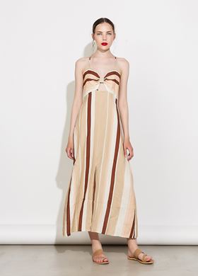 Γυναικείο Φόρεμα BSB άμμος χρώμα