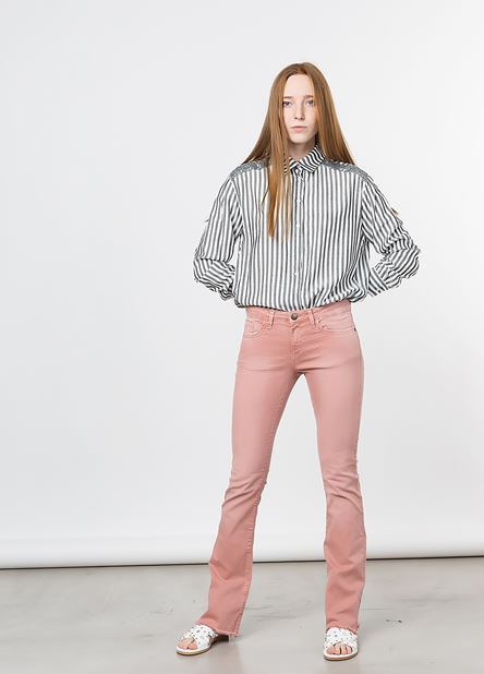 Γυναικείο ροζ Παντελόνι BSB DINA BOOL DENIM