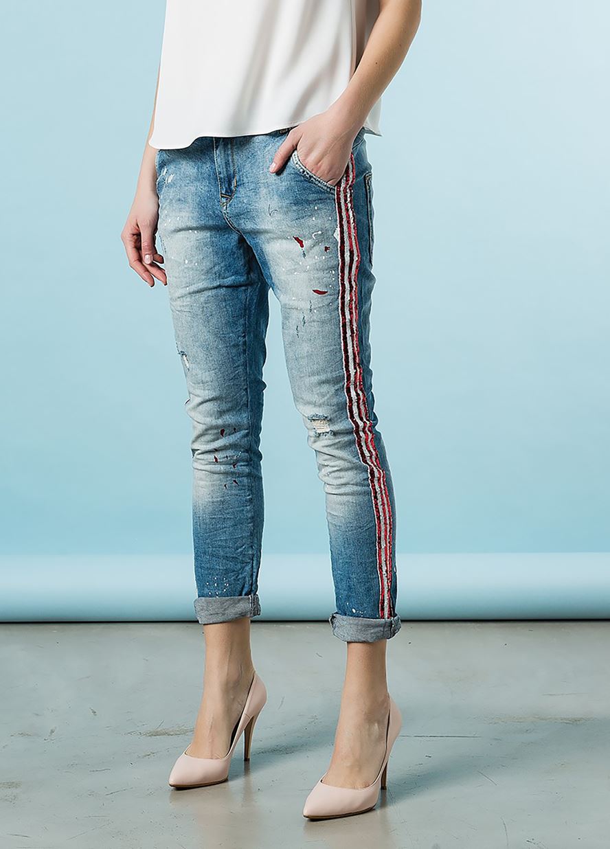 Γυναικείο Παντελόνι BSB DENIM SCARLETφωτογραφία4