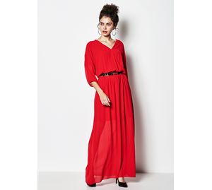 Lynne Vol.3 – Γυναικείο κόκκινο Maxi Φόρεμα LYNNE