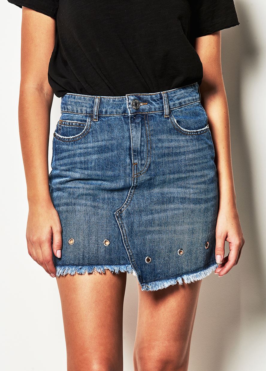 Γυναικεία blue jean Φούστα LYNNEφωτογραφία2