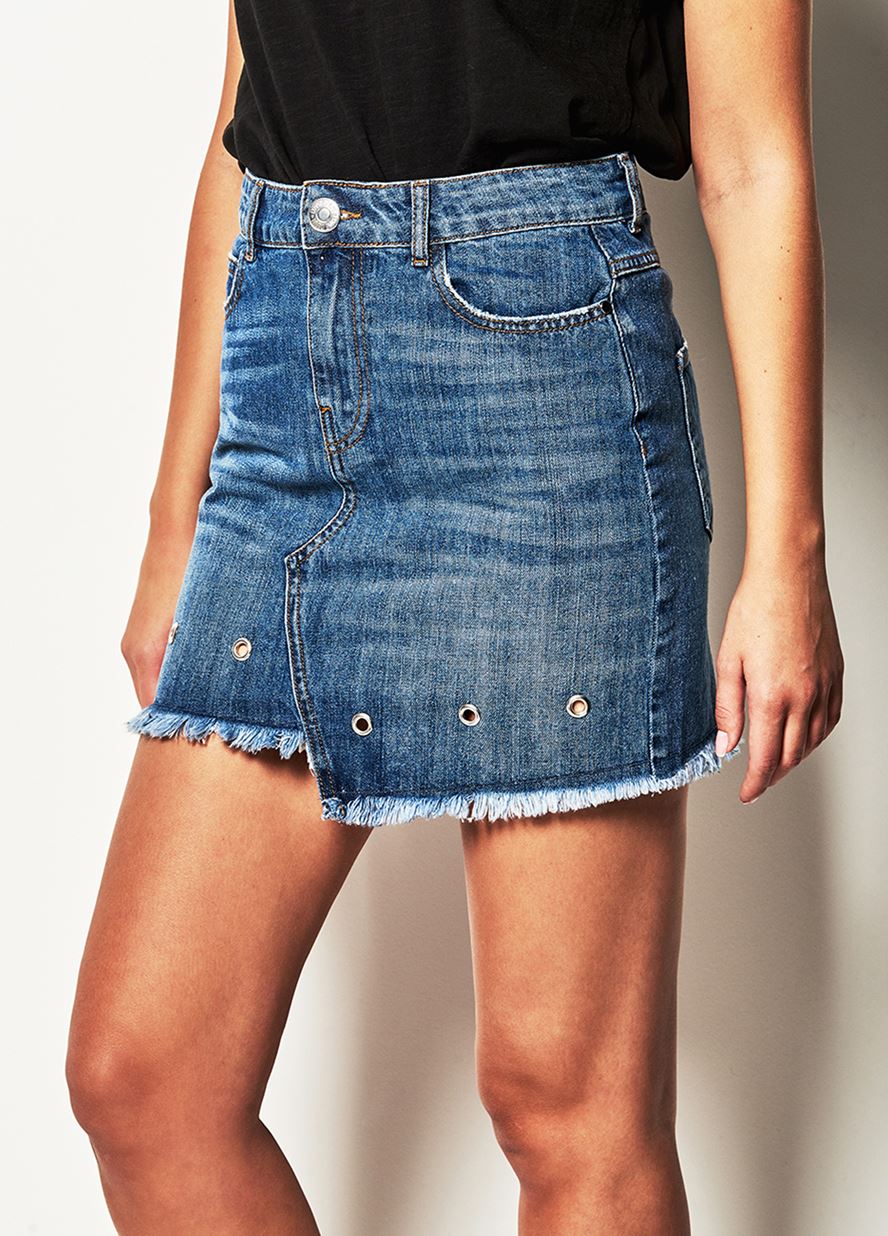 Γυναικεία blue jean Φούστα LYNNEφωτογραφία3