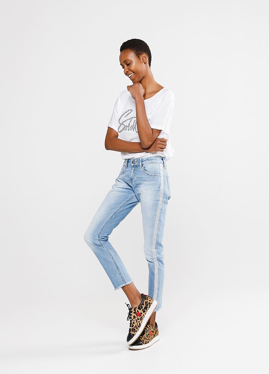 Γυναικείο Παντελόνι BSB MIA DENIM FASHION SPECIAL LIGHT,φωτογραφία3