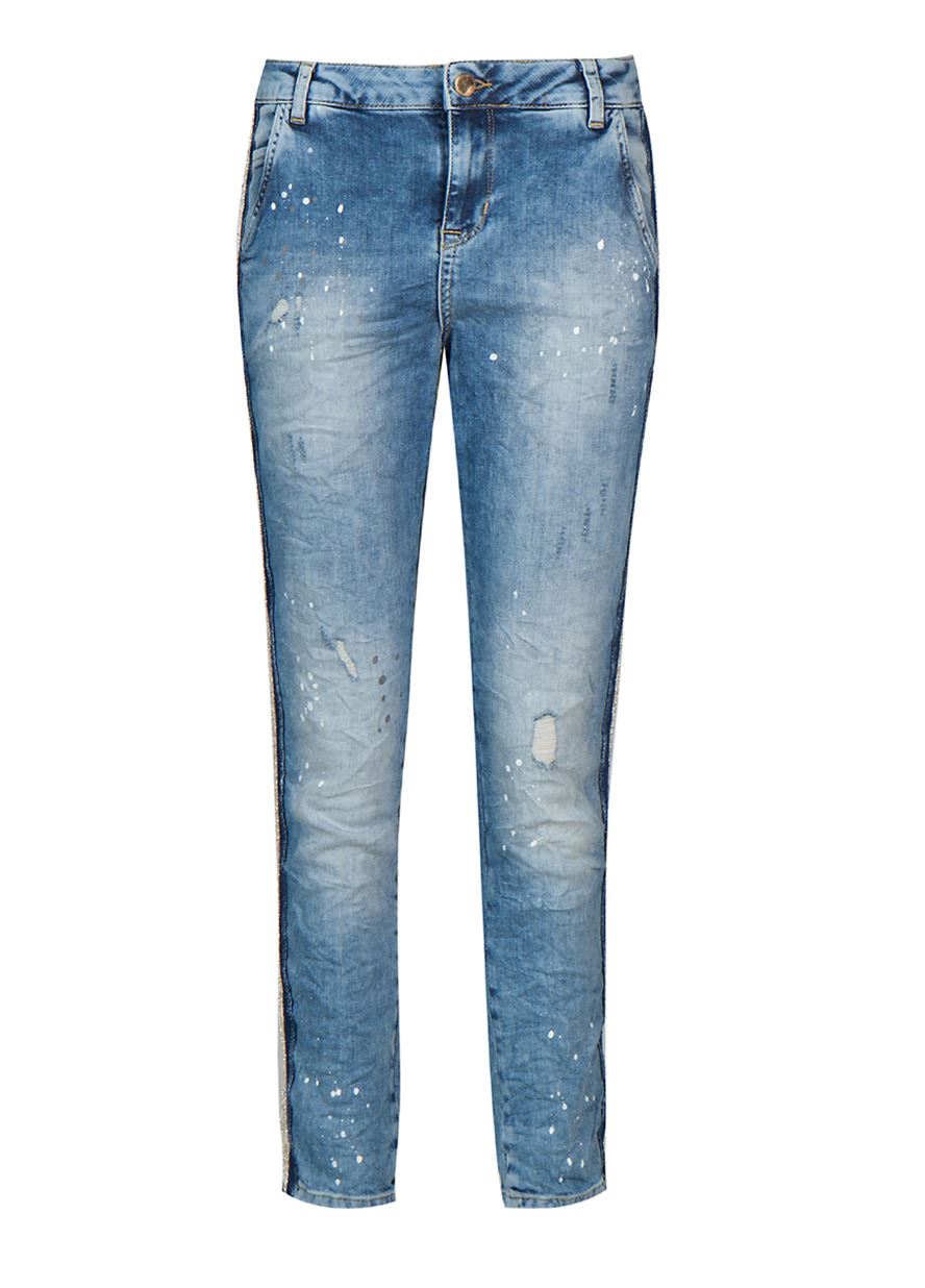 Γυναικείο Παντελόνι BSB SCARLET BLUE DENIMφωτογραφία3