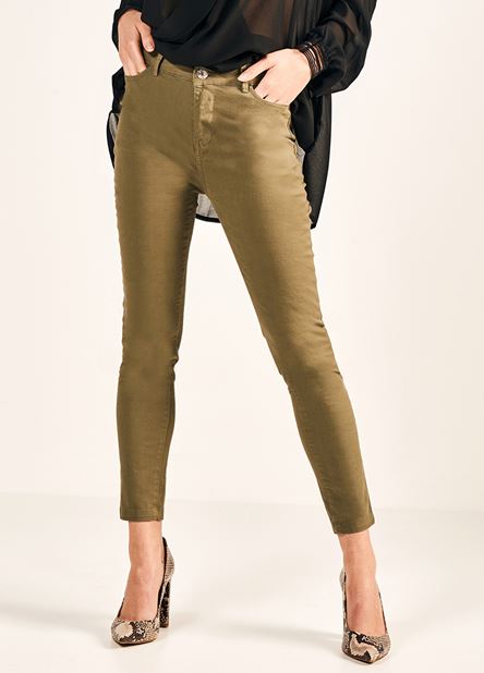 Γυναικείο χακί Παντελόνι LYNNE SLIM FIT