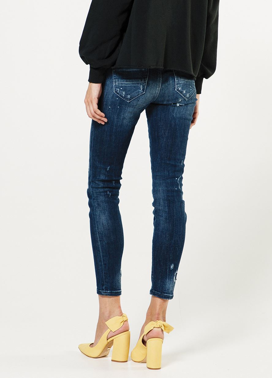 Γυναικείο Παντελόνι BSB SANTE BLUE DENIM FASHION SPECIALφωτογραφία3