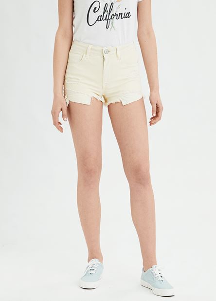 Γυναικείο Σορτς American Eagle κίτρινο