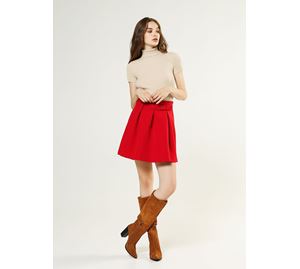 Bsb Vol.4 - Mini Γυναικεία Φούστα BSB κόκκινο χρώμα