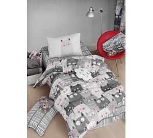 Bedding & Bathroom Shop Bedding & Bathroom Shop - Σετ Μονή Παπλωματοθήκη - Σεντόνι - Μαξιλαροθήκη Foutastic