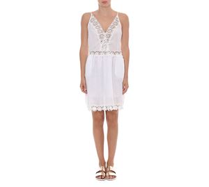 Clearance Alert Clearance Alert - Αμάνικο Λευκό Φόρεμα MYMOO