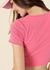 Γυναικεία ροζ Μπλούζα PINK WOMAN άνοιγμα μποστά 2