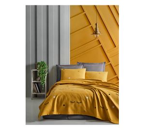 Bedding & Bathroom Boutique - Σετ Διπλή Πικέ Κουβέρτα Foutastic