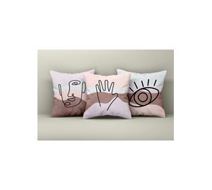 Cushion Cover Shop - Σετ Κάλυμμα Μαξιλαριού 3 τμχ Coverest Cushion Cover Shop