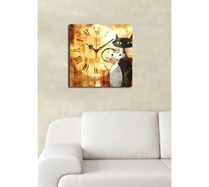 Home Deco - Πίνακας/Ρολόι Καμβάς Wall Expert