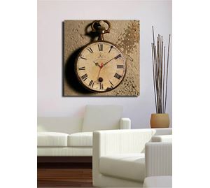 Wall Decoration Wall Decoration - Διακοσμητικό Ρολόι Τοίχου Από Καμβά Wallity