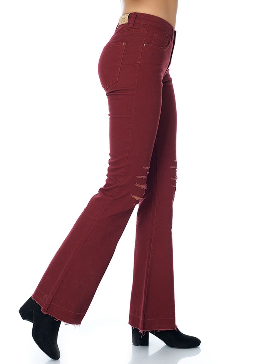 Γυναικείο Παντελόνι PINK WOMAN μπορντώφωτογραφία4