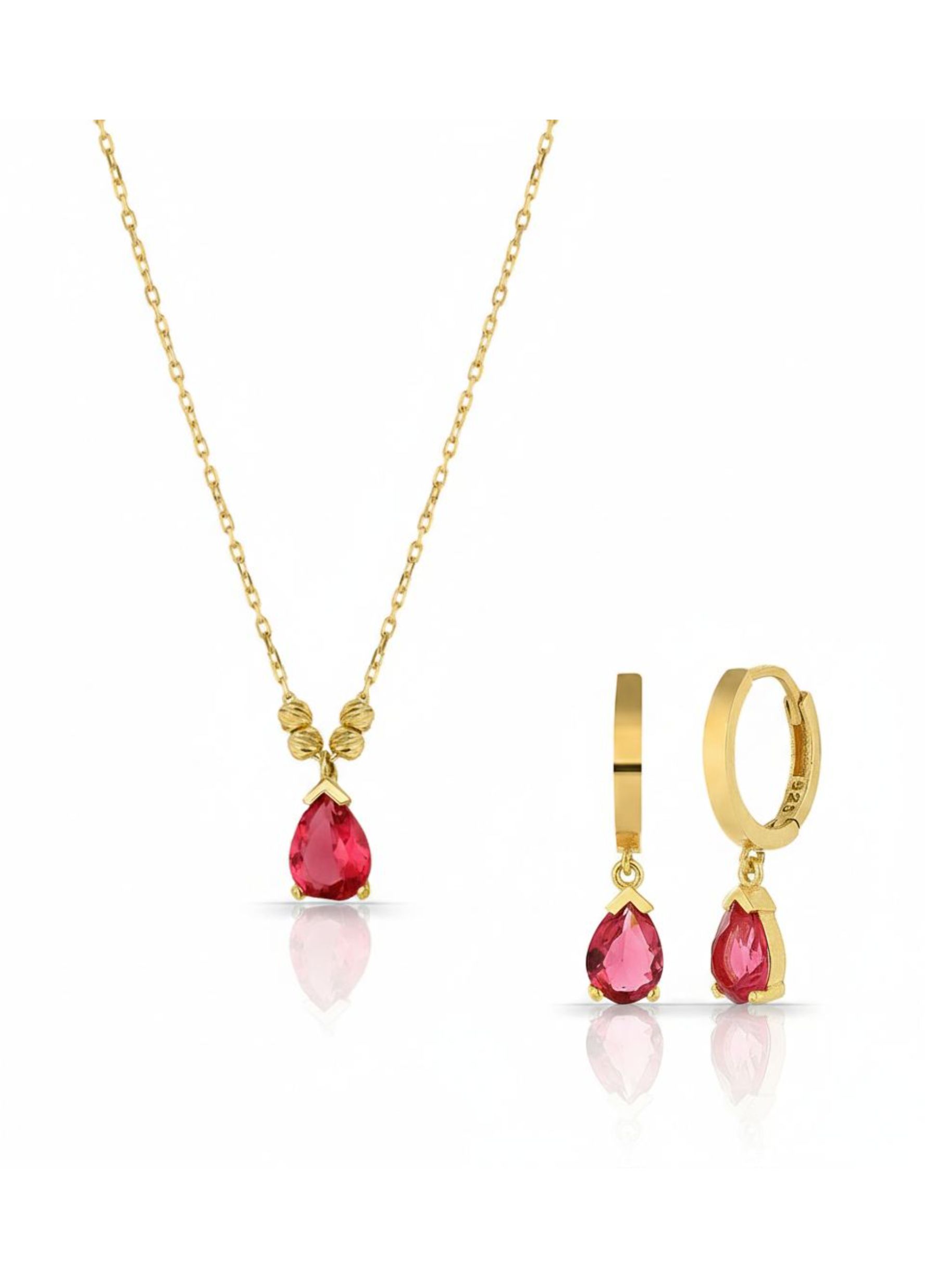 Jewels Shop - Γυναικείο Σετ Κολιέ - Σκουλαρίκι Celovia