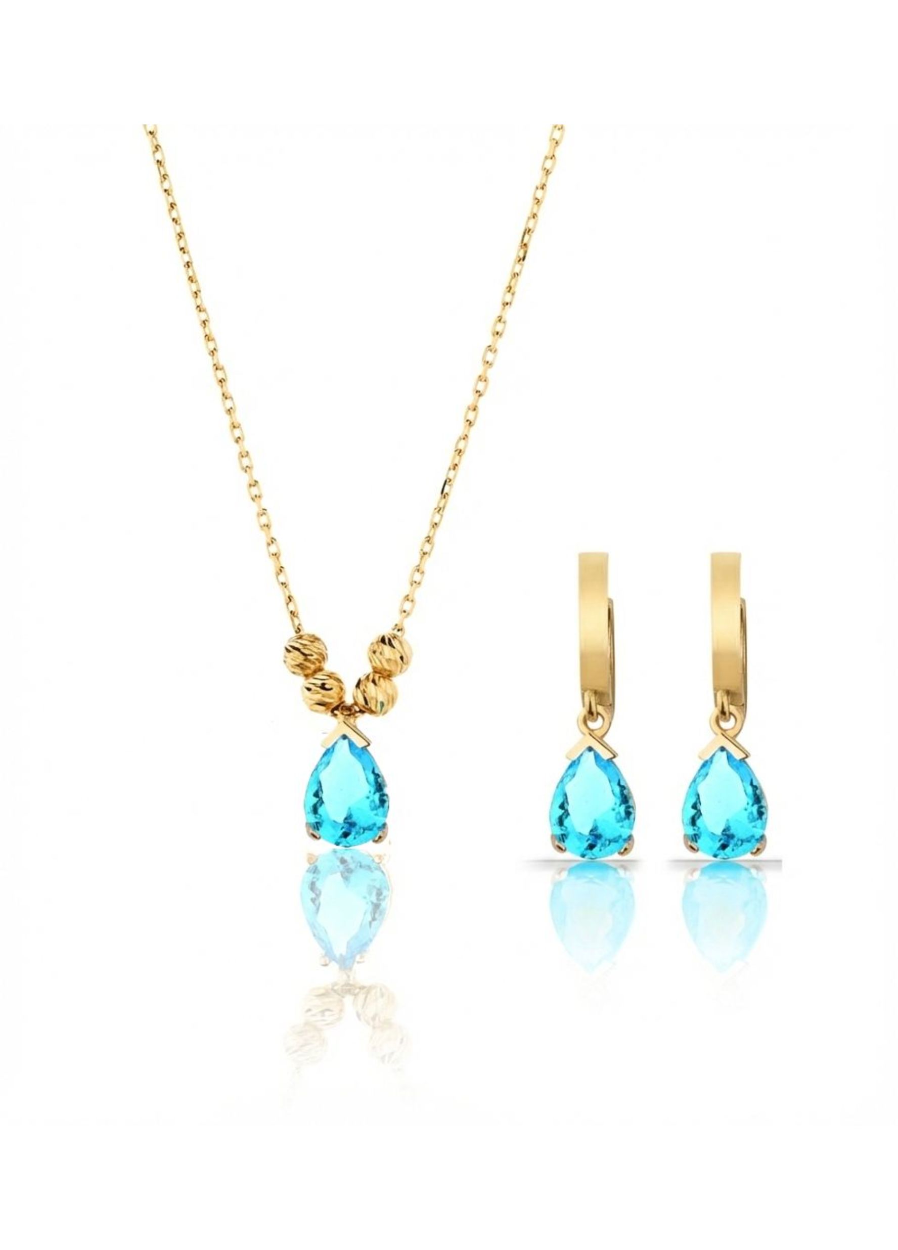 Jewels Shop - Γυναικείο Σετ Κολιέ - Σκουλαρίκι Celovia