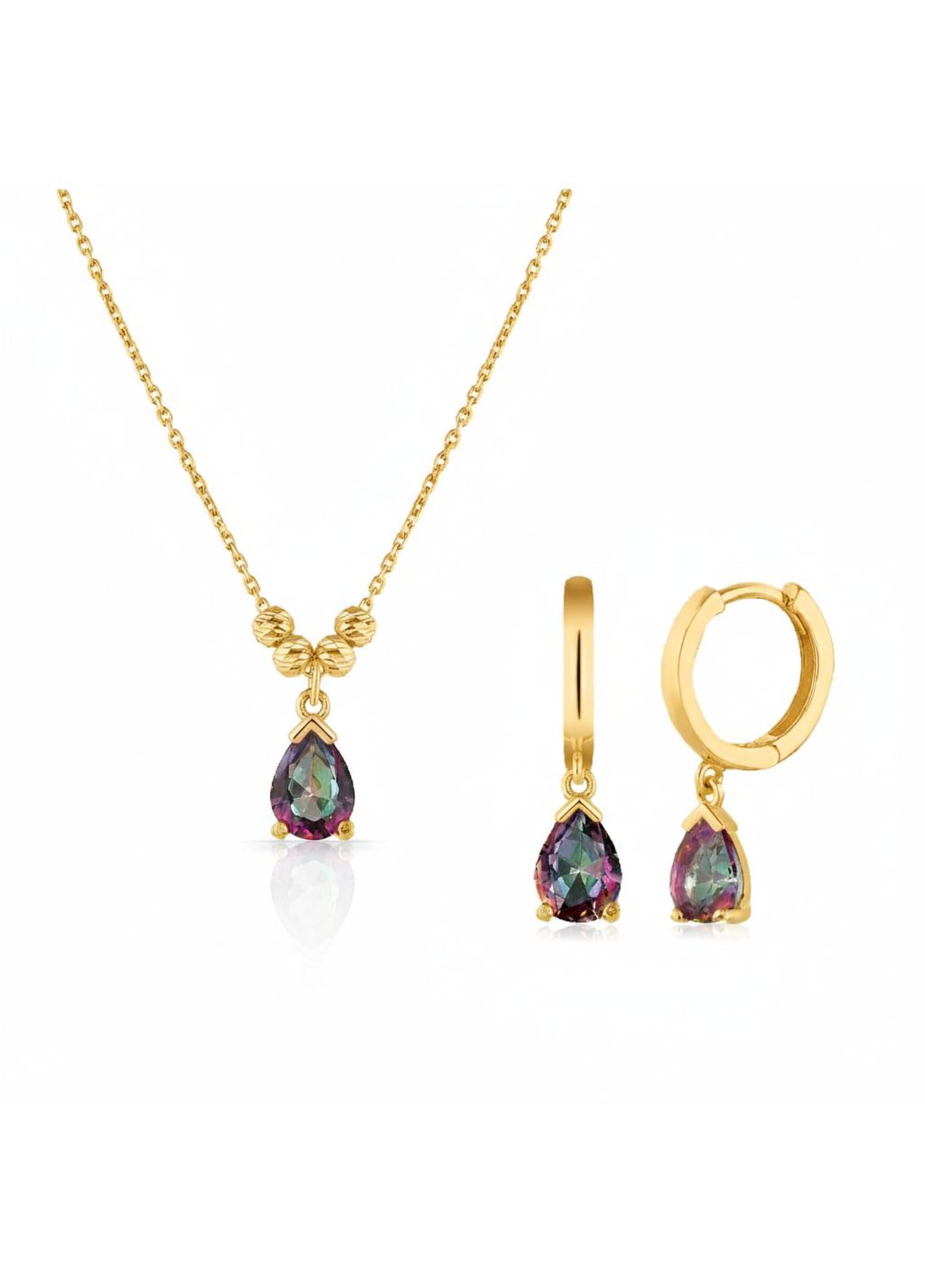 Jewels Shop - Γυναικείο Σετ Κολιέ - Σκουλαρίκι Celovia