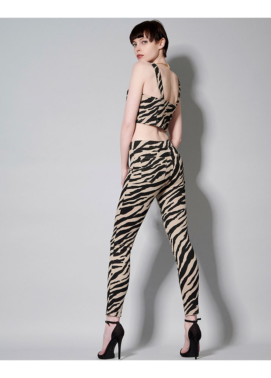 Γυναικείο Παντελόνι PINK WOMAN animal printφωτογραφία2