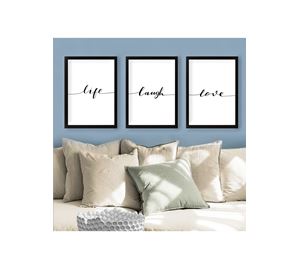 Home Deco Home Deco - Διακοσμητικός Πίνακας Με Κορνίζα 3 Τεμ. Kalune Design
