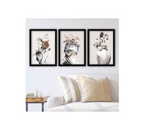 Wall Decoration - Διακοσμητικός Πίνακας Με Κορνίζα 3 Τεμ. Wallity Wall Decoration