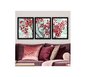 Home Deco - Διακοσμητικός Πίνακας 3 Τεμ, Kalune Design Home Deco