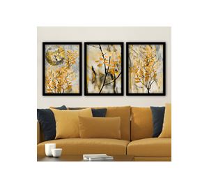 Wall Decoration Wall Decoration - Διακοσμητικός Πίνακας Με Κορνίζα 3 Τεμ. Wallity