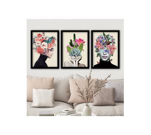 Home Sales Home Sales - Διακοσμητικός Πίνακας Με Κορνίζα 3 Τεμ. Kalune Design