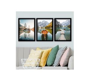 Wall Decoration Vol.1 – Διακοσμητικός Πίνακας Με Κορνίζα 3 Τεμ. Wallity