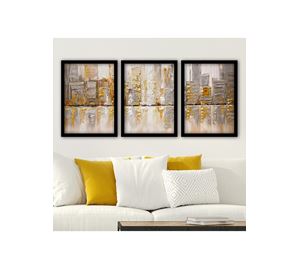 Home Deco - Διακοσμητικός Πίνακας Με Κορνίζα 3 Τεμ. Kalune Design Home Deco