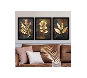 Home Deco - Διακοσμητικός Πίνακας Με Κορνίζα 3 Τεμ. Kalune Design Home Deco