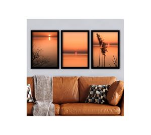 Home Deco - Διακοσμητικός Πίνακας Με Κορνίζα 3 Τεμ. Kalune Design Home Deco