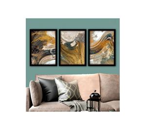 Home Deco - Διακοσμητικός Πίνακας Με Κορνίζα 3 Τεμ. Kalune Design Home Deco