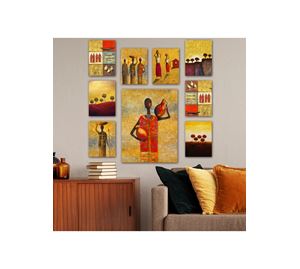 Home Deco - Διακοσμητικός Πίνακας Mdf 9 Τεμ. Kalune Design Home Deco