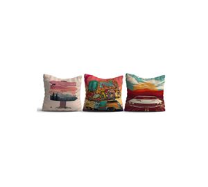 Cushion Cover Shop - Σετ Κάλυμμα Μαξιλαριού 3 τμχ Coverest Cushion Cover Shop