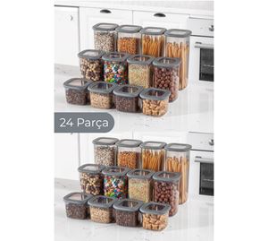 Kitchenware Shop - Σετ Κουτιών Αποθήκευσης (24 Τεμάχια) Hermia