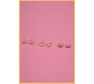  Sadie & Ava Jewels - Γυναικεία Σκουλαρίκια 6 τμχ Ava Collection 2025