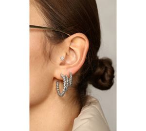  Sadie & Ava Jewels - Γυναικεία Σκουλαρίκια 3 τμχ Ava Collection 2025