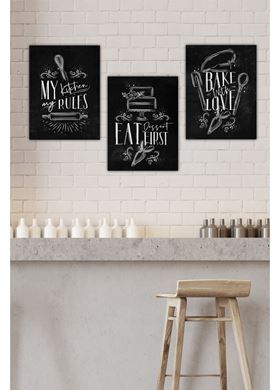 Διακοσμητικός Πίνακας 3 Τεμ. Kalune Design