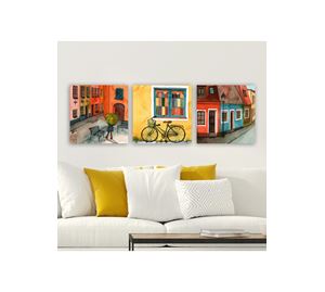 Home Deco Home Deco - Σετ Διακοσμητικός Πίνακας Καμβάς 3 τμχ Kalune Design