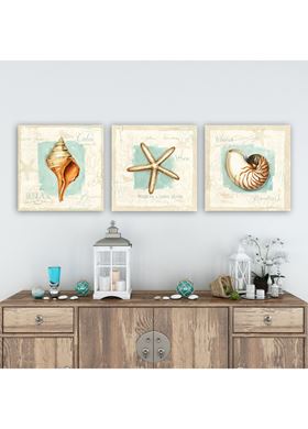 Σετ Διακοσμητικός Πίνακας Καμβάς 3 τμχ Kalune Design