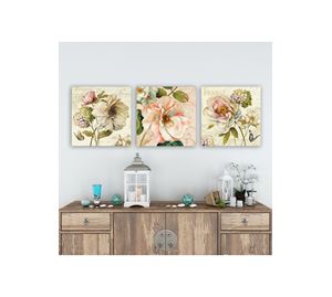 Wall Decoration Wall Decoration - Σετ Διακοσμητικός Πίνακας Καμβάς 3 τμχ Wallity