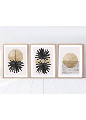 Διακοσμητική Ζωγραφική Με Πλαίσιο Από MDF 3 Τεμ. Wallity