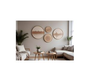 Wall Decoration - Διακοσμητικός Πίνακας Με Πλαίσιο MDF (4 Τεμ.) Wallity Wall Decoration