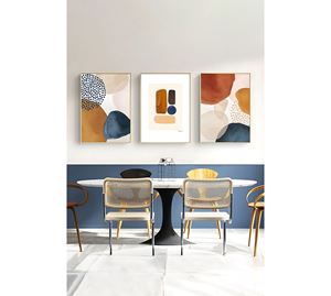 Home Deco - Διακοσμητική Ζωγραφική Με Πλαίσιο Από MDF 3 Τεμ. Kalune Design