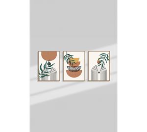 Home Deco - Διακοσμητική Ζωγραφική Με Πλαίσιο Από MDF 3 Τεμ. Kalune Design