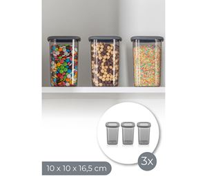 Kitchen Storage Boxes Kitchen Storage Boxes - Σετ Κουτάκια Αποθήκευσης 3 τμχ Hermia