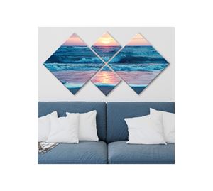 Home Deco - Διακοσμητικός Πίνακας Mdf 4 Τεμ. Kalune Design Home Deco