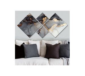 Home Deco Home Deco - Διακοσμητικός Πίνακας Mdf 4 Τεμ. Kalune Design